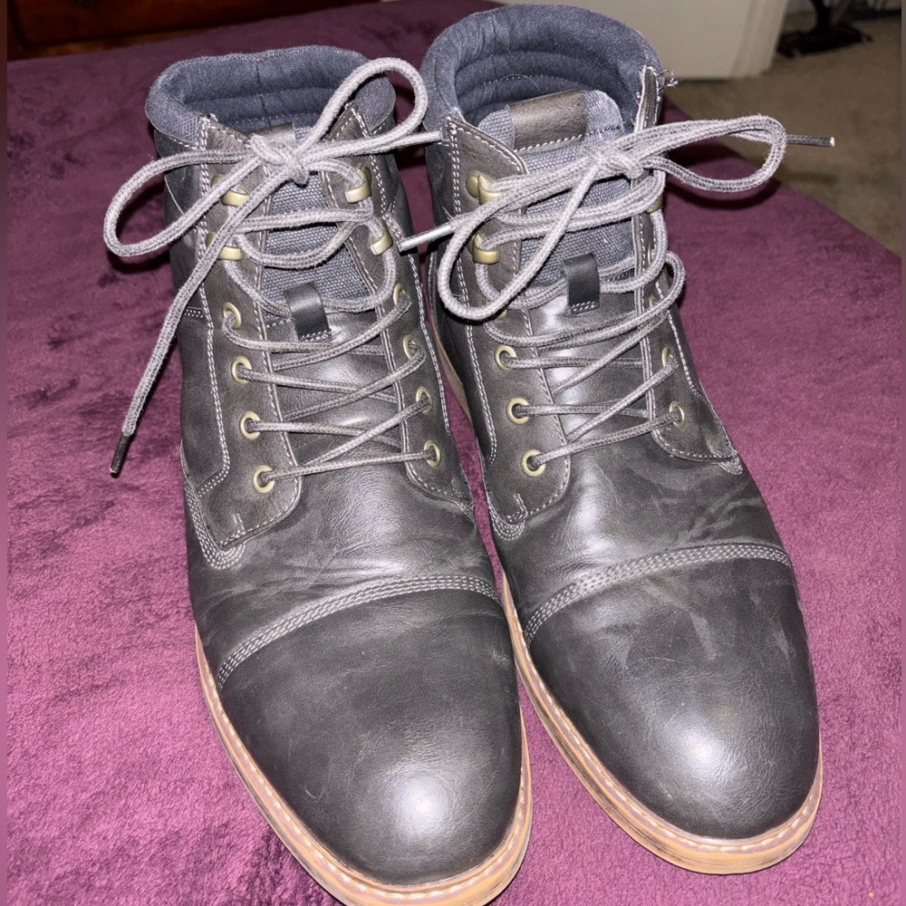 Gray Sonoma Men’s Lace-Up Boots